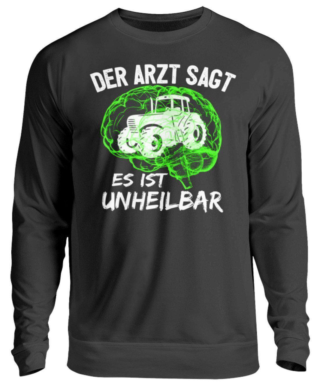 Traktor unheilbar Grün · Unisex Sweatshirt Pullover-Unisex Sweatshirt-Jet Black-S-Agrarstarz