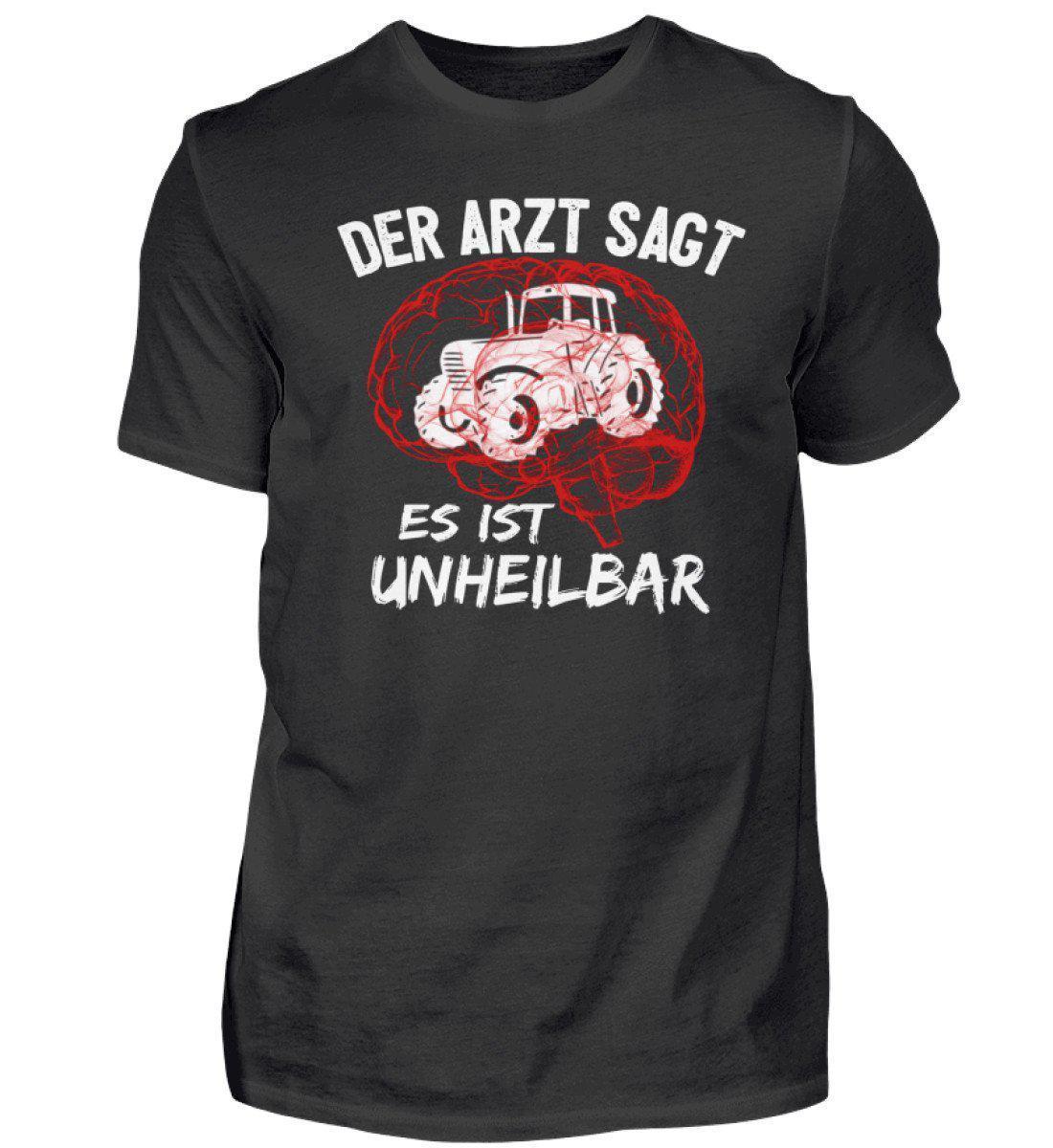 Traktor unheilbar Rot · Herren T-Shirt-Herren Basic T-Shirt-Black-S-Agrarstarz