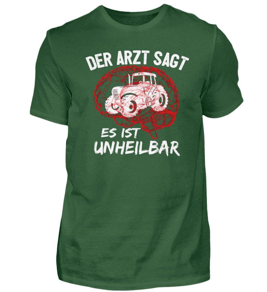 Traktor unheilbar Rot · Herren T-Shirt-Herren Basic T-Shirt-Bottle Green-S-Agrarstarz