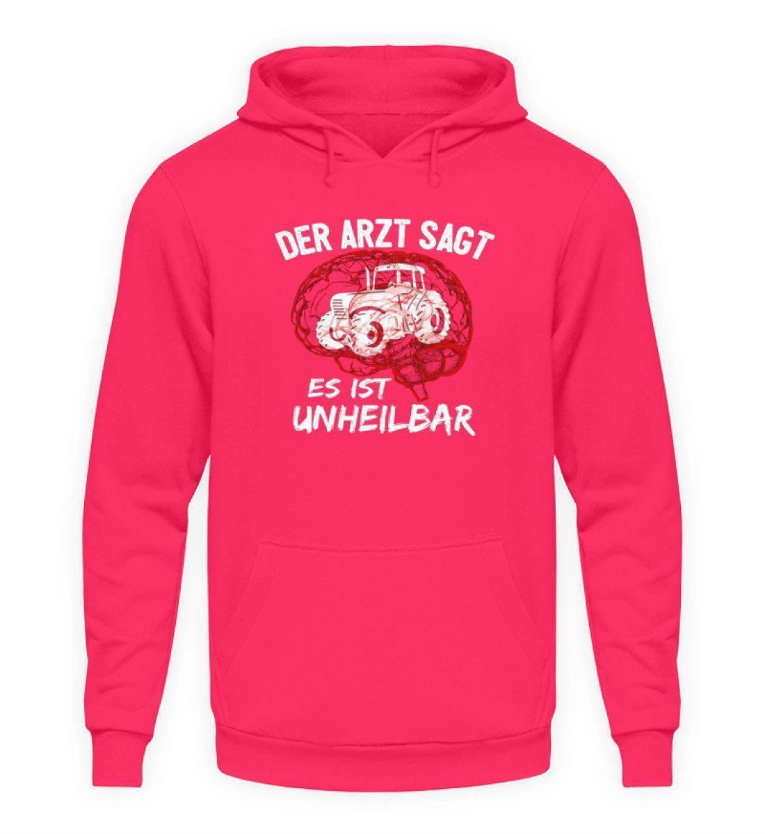 Traktor unheilbar Rot · Unisex Kapuzenpullover Hoodie-Unisex Hoodie-Hot Pink-L-Agrarstarz