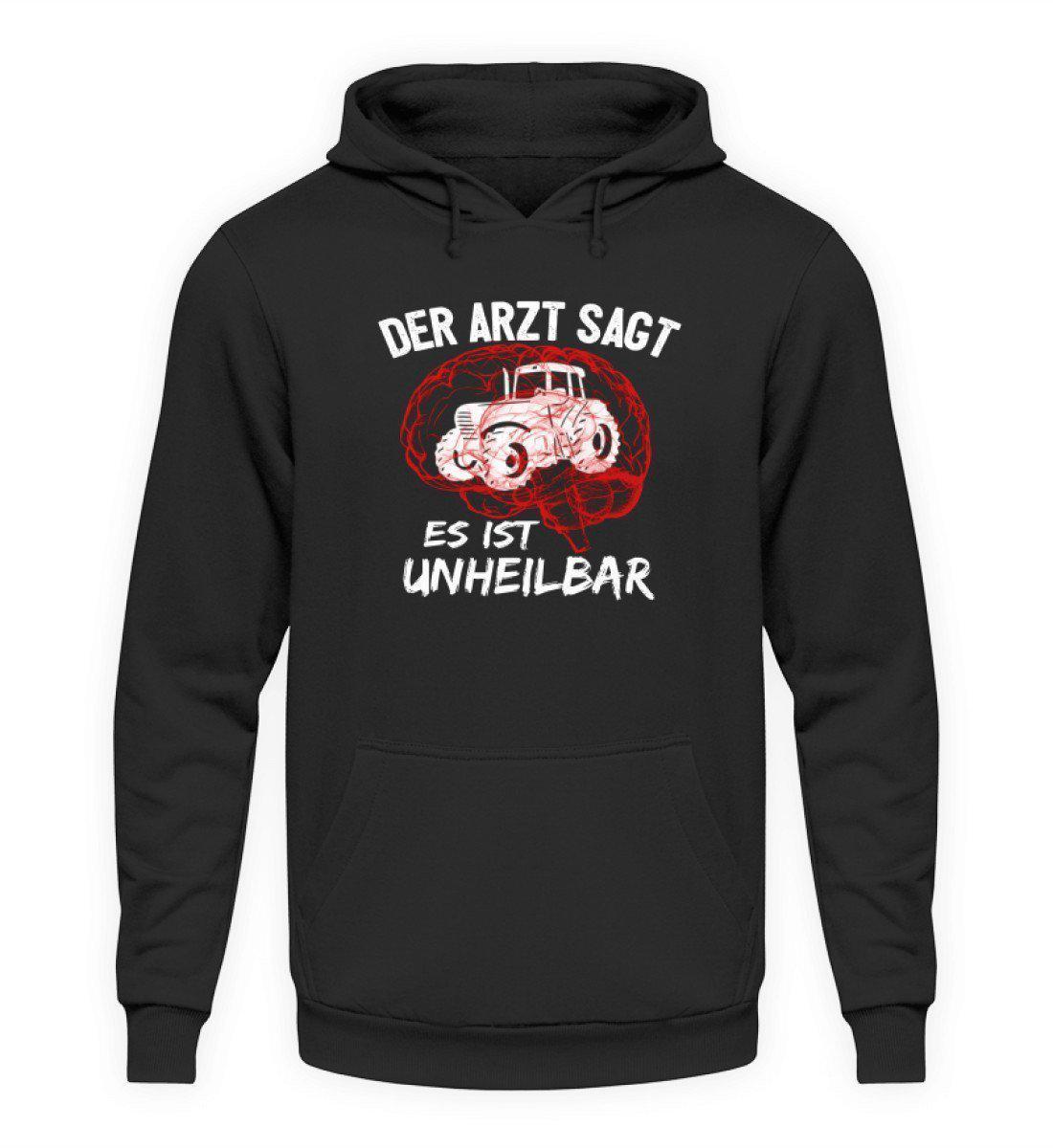 Traktor unheilbar Rot · Unisex Kapuzenpullover Hoodie-Unisex Hoodie-Jet Black-L-Agrarstarz