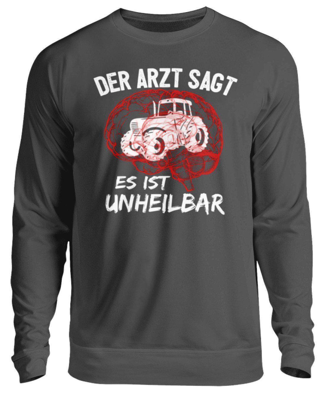 Traktor unheilbar Rot · Unisex Sweatshirt Pullover-Unisex Sweatshirt-Storm Grey (Solid)-S-Agrarstarz