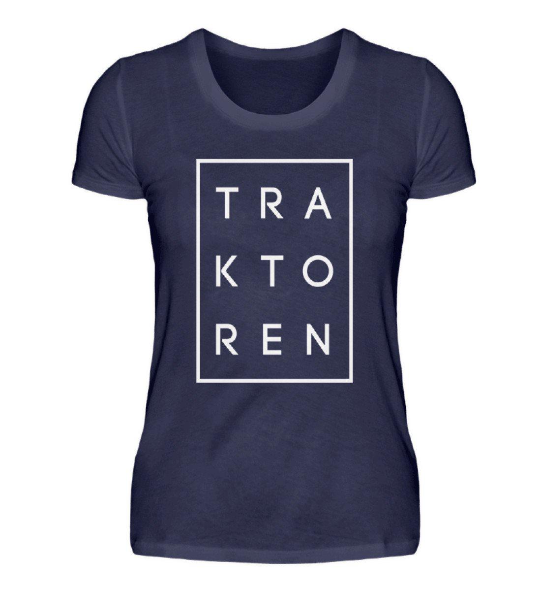 Traktoren Simple · Damen T-Shirt-Damen Basic T-Shirt-Navy-S-Agrarstarz