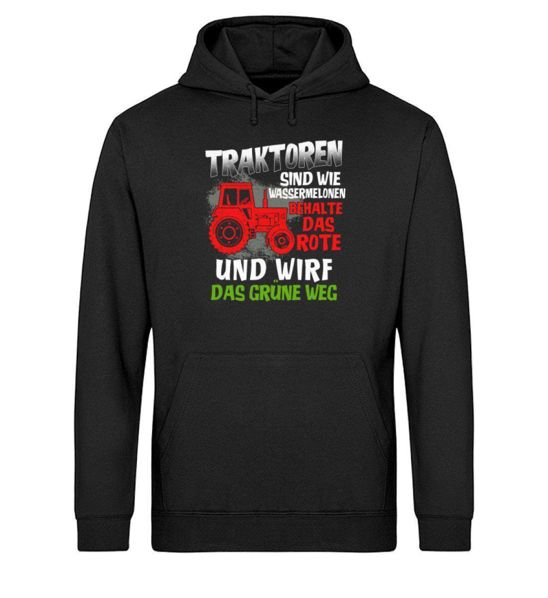 Traktoren sind wie Wassermelonen · Unisex Organic Hoodie-Drummer Hoodie ST/ST-Black-XS-Agrarstarz