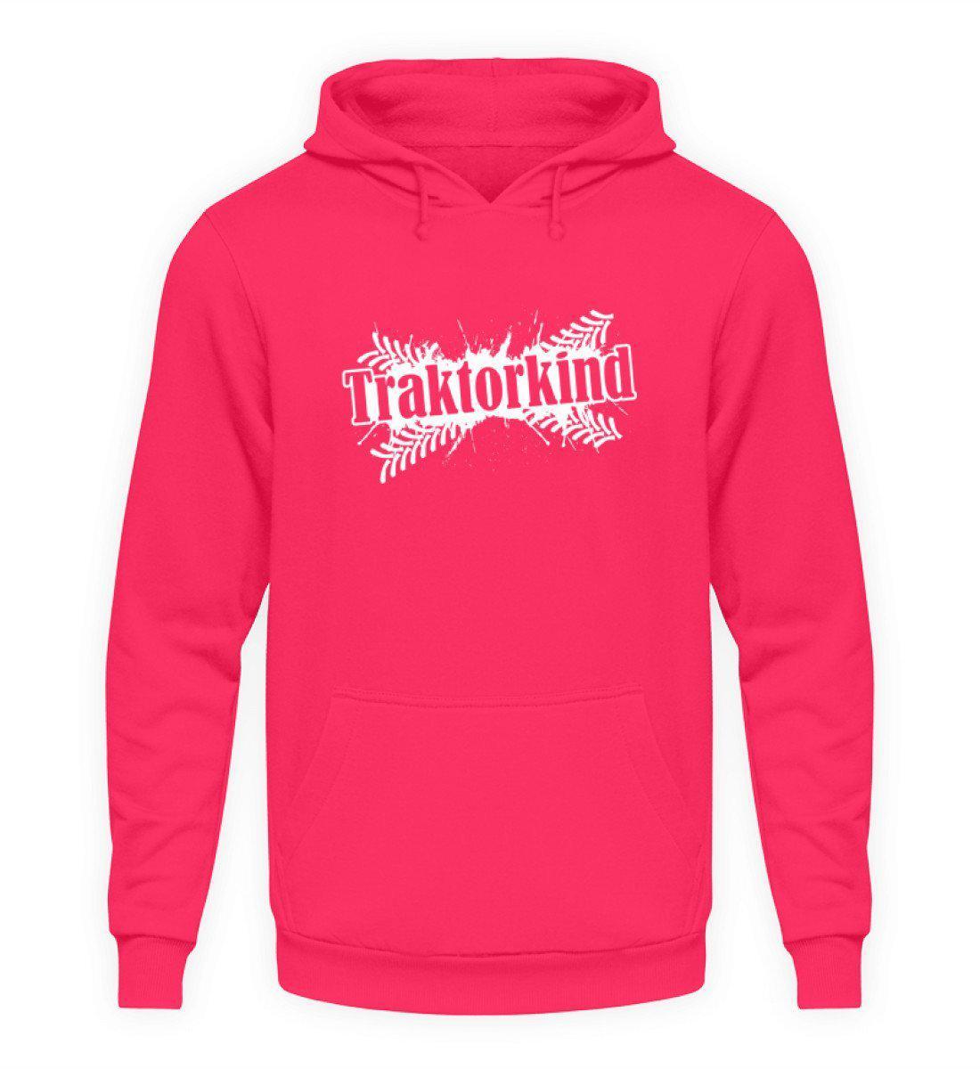 Traktorkind · Unisex Kapuzenpullover Hoodie-Unisex Hoodie-Hot Pink-S-Agrarstarz