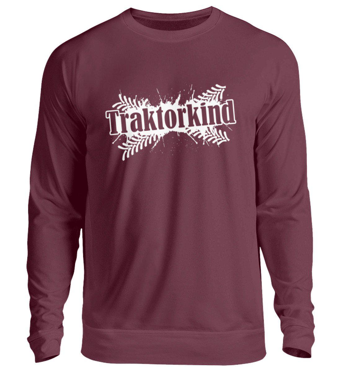 Traktorkind · Unisex Pullover-Unisex Sweatshirt-Burgundy-S-Agrarstarz