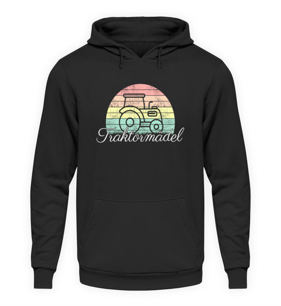 Traktormädel Retro · Unisex Hoodie-Unisex Hoodie-Jet Black-S-Agrarstarz