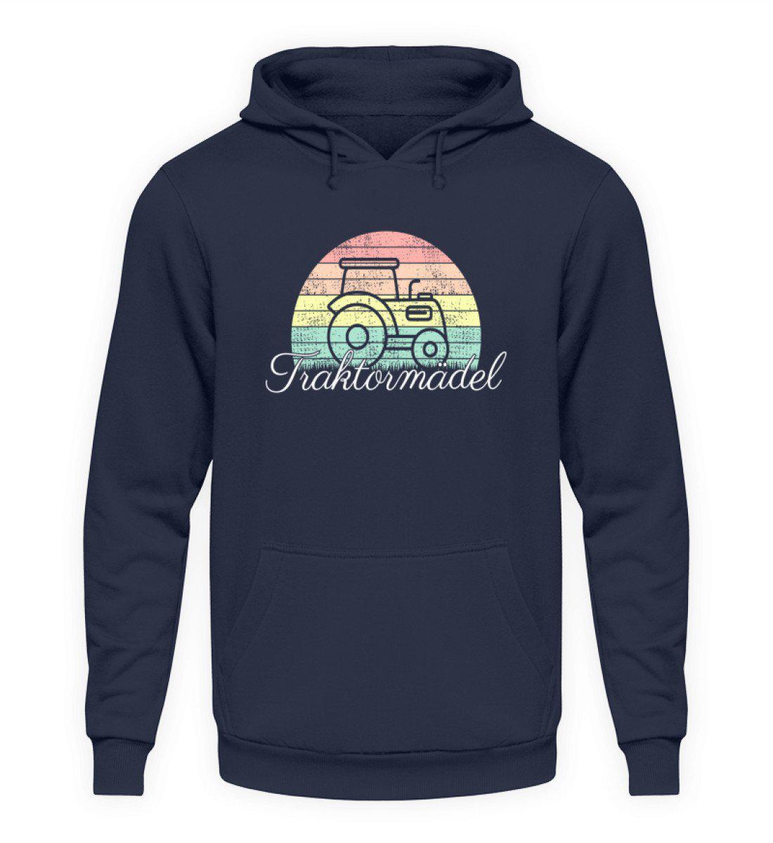 Traktormädel Retro · Unisex Hoodie-Unisex Hoodie-Oxford Navy-S-Agrarstarz