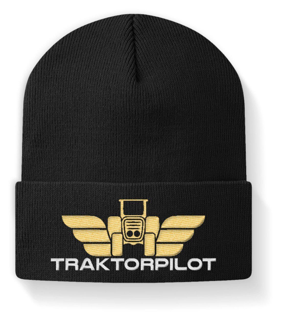 Traktorpilot · Beanie Mütze-Beanie mit Stick-Black-M-Agrarstarz