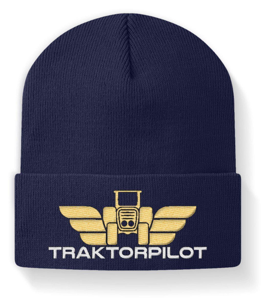 Traktorpilot · Beanie Mütze-Beanie mit Stick-Navy-M-Agrarstarz