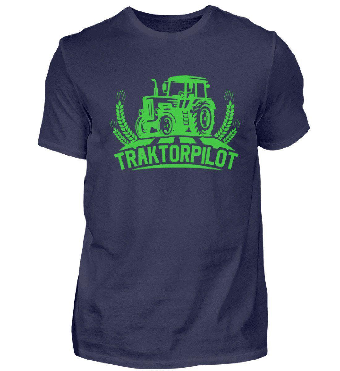 Traktorpilot · Herren T-Shirt-Herren Basic T-Shirt-Navy-S-Agrarstarz