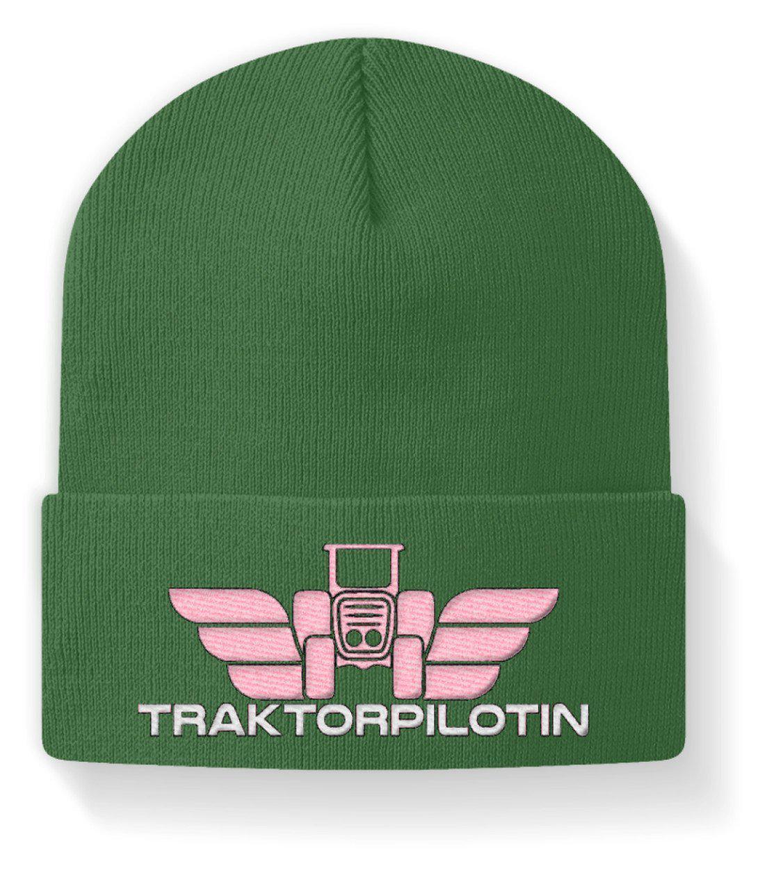 Traktorpilotin · Beanie Mütze-Beanie mit Stick-Moss Green-M-Agrarstarz