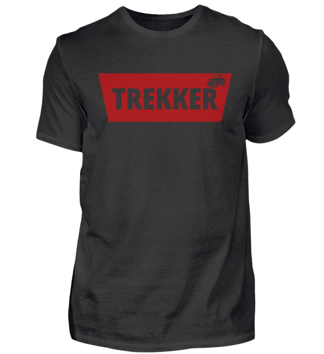 Trekker Batch rot · Herren T-Shirt-Herren Basic T-Shirt-Black-S-Agrarstarz