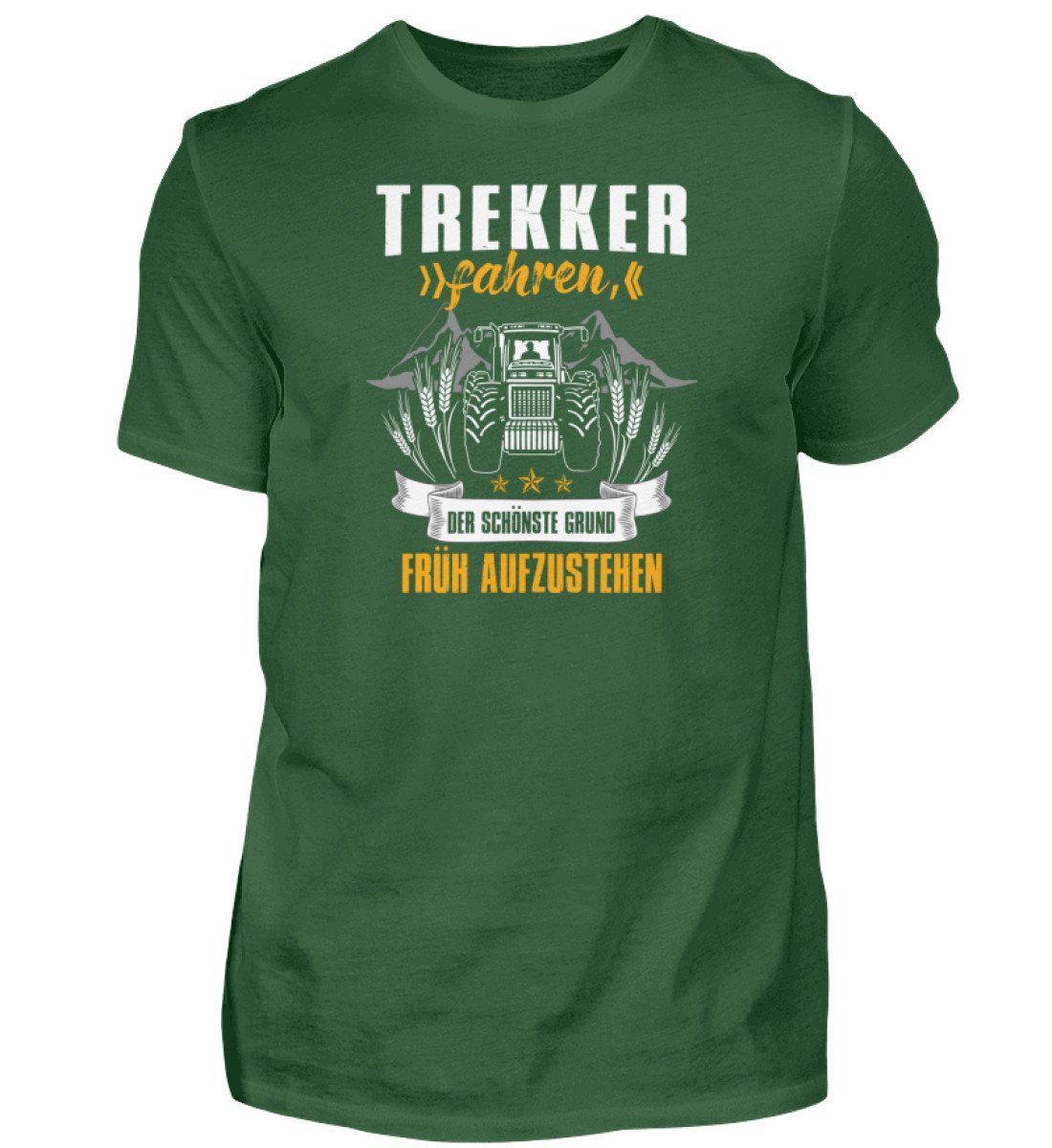 Trekker fahren · Herren T-Shirt-Herren Basic T-Shirt-Bottle Green-S-Agrarstarz