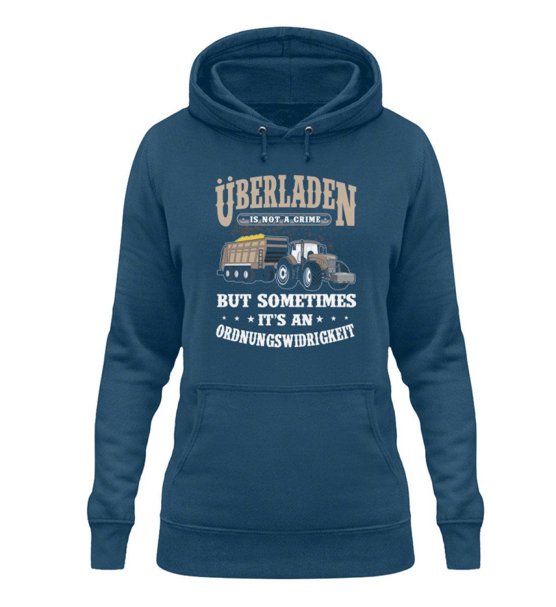 Überladen is not a crime · Damen Hoodie-Damen Hoodie-Airforce Blue-XS-Agrarstarz