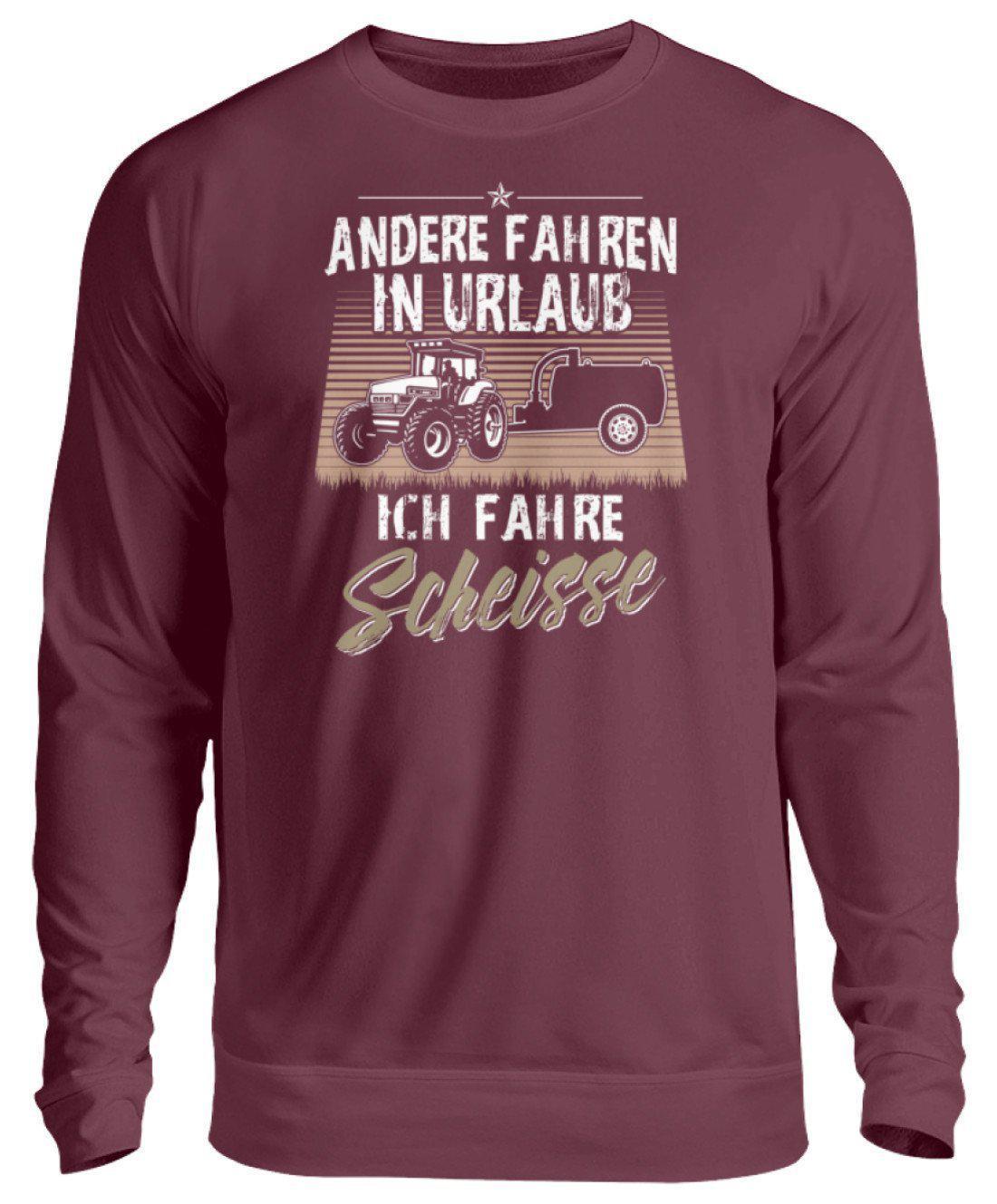 Urlaub Gülle · Unisex Sweatshirt Pullover-Unisex Sweatshirt-Burgundy-S-Agrarstarz