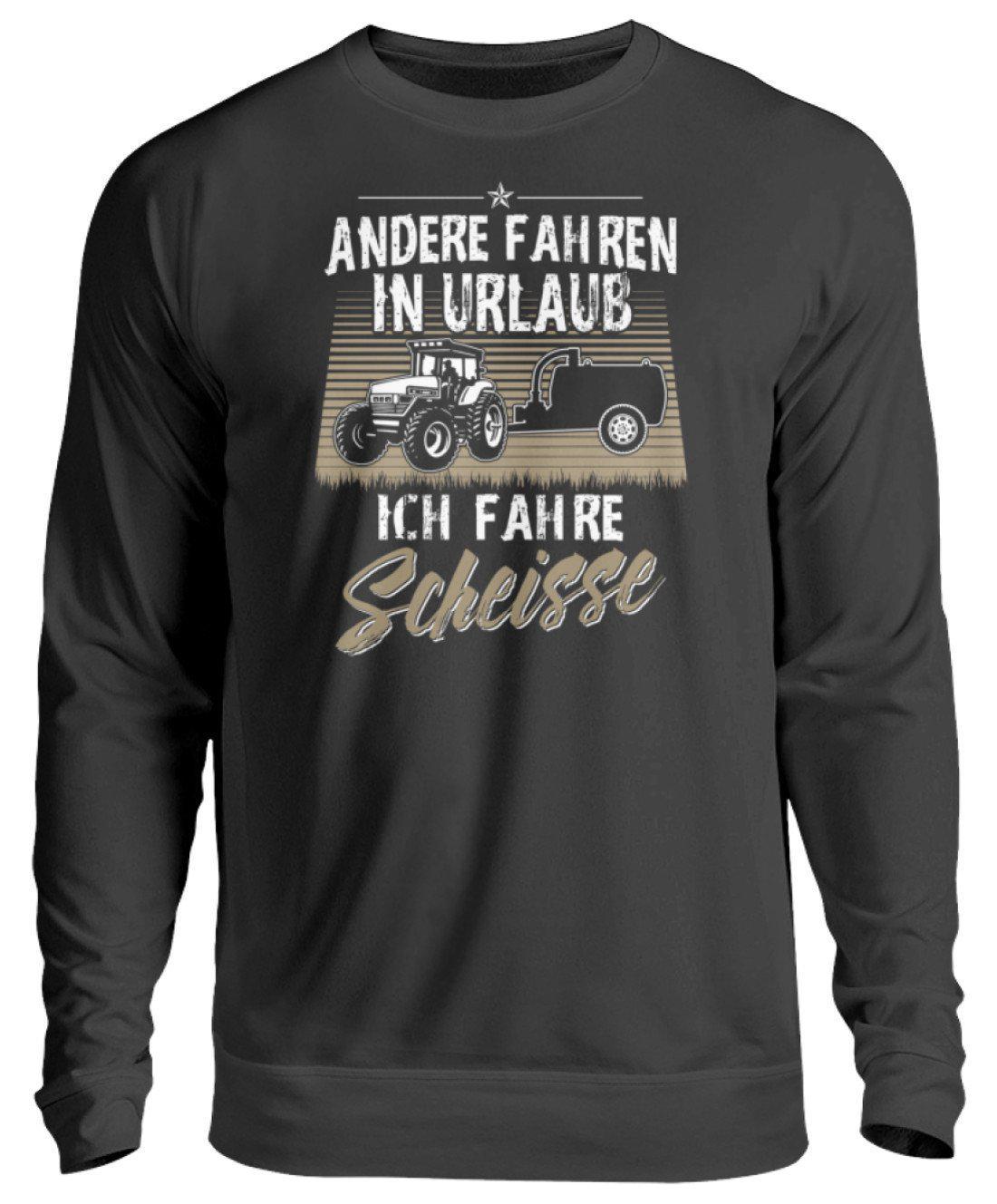 Urlaub Gülle · Unisex Sweatshirt Pullover-Unisex Sweatshirt-Jet Black-S-Agrarstarz