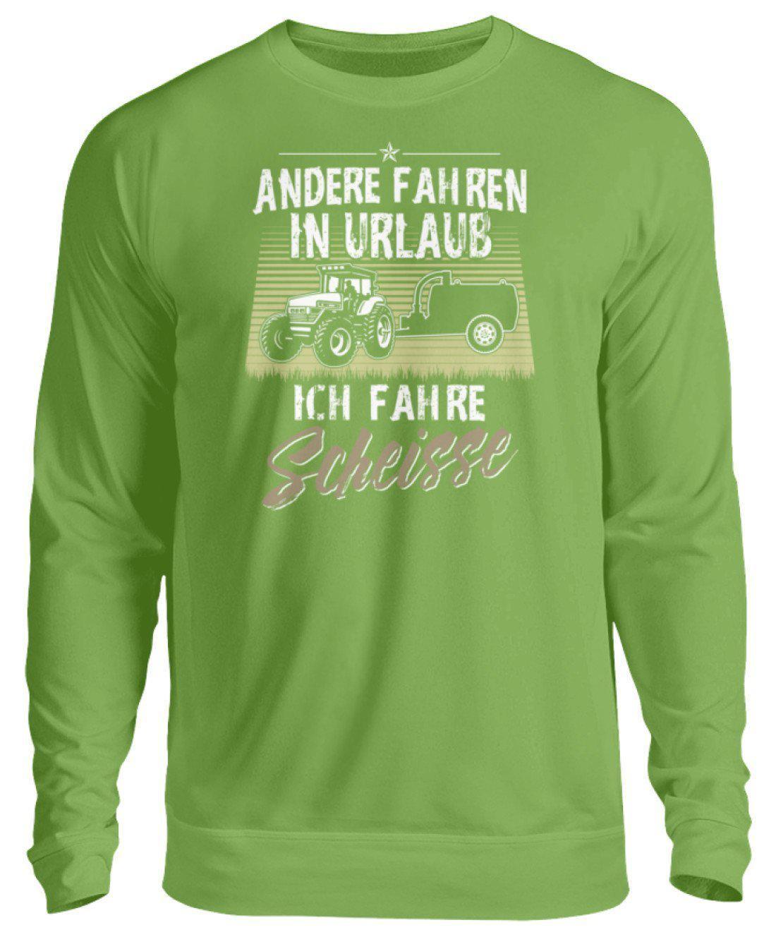 Urlaub Gülle · Unisex Sweatshirt Pullover-Unisex Sweatshirt-LimeGreen-S-Agrarstarz