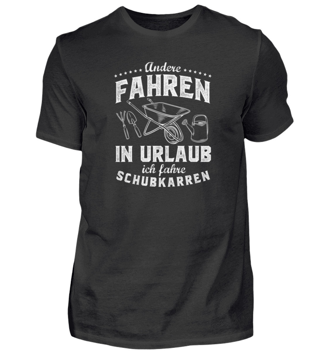 Urlaub Schubkarre · Herren T-Shirt-Herren Basic T-Shirt-Black-S-Agrarstarz
