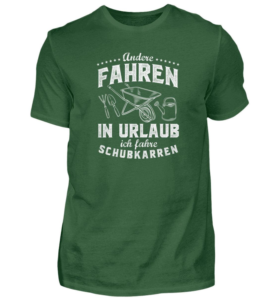 Urlaub Schubkarre · Herren T-Shirt-Herren Basic T-Shirt-Bottle Green-S-Agrarstarz