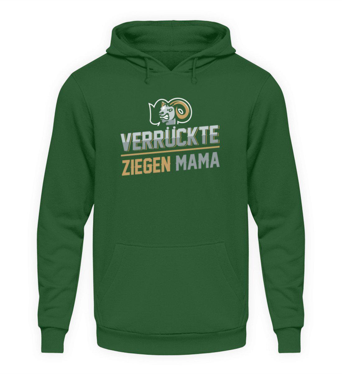 Verrückte Ziegenmama · Unisex Kapuzenpullover Hoodie-Unisex Hoodie-Bottle Green-S-Agrarstarz