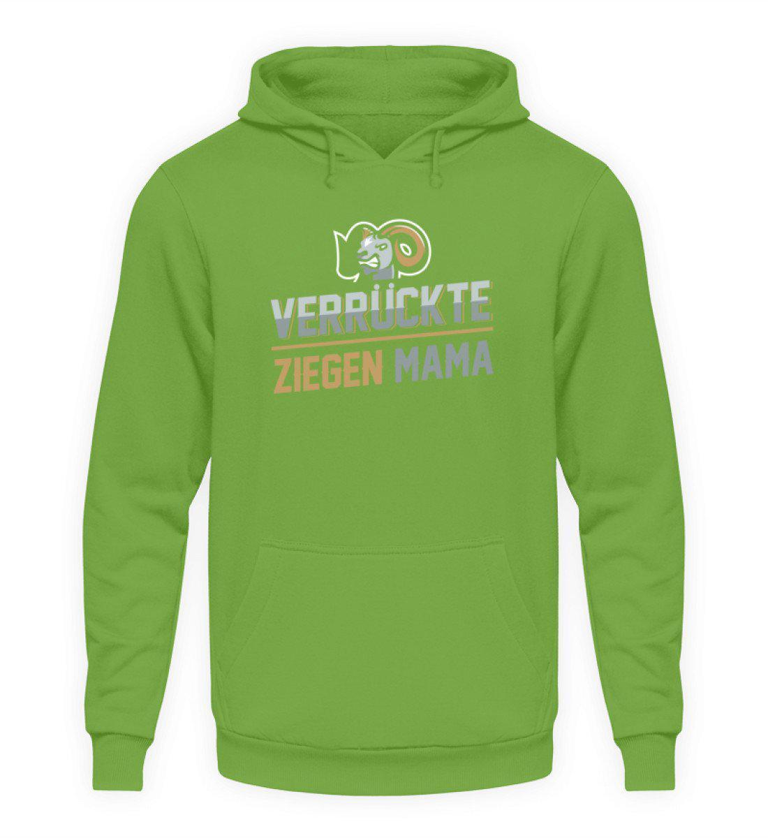 Verrückte Ziegenmama · Unisex Kapuzenpullover Hoodie-Unisex Hoodie-LimeGreen-S-Agrarstarz