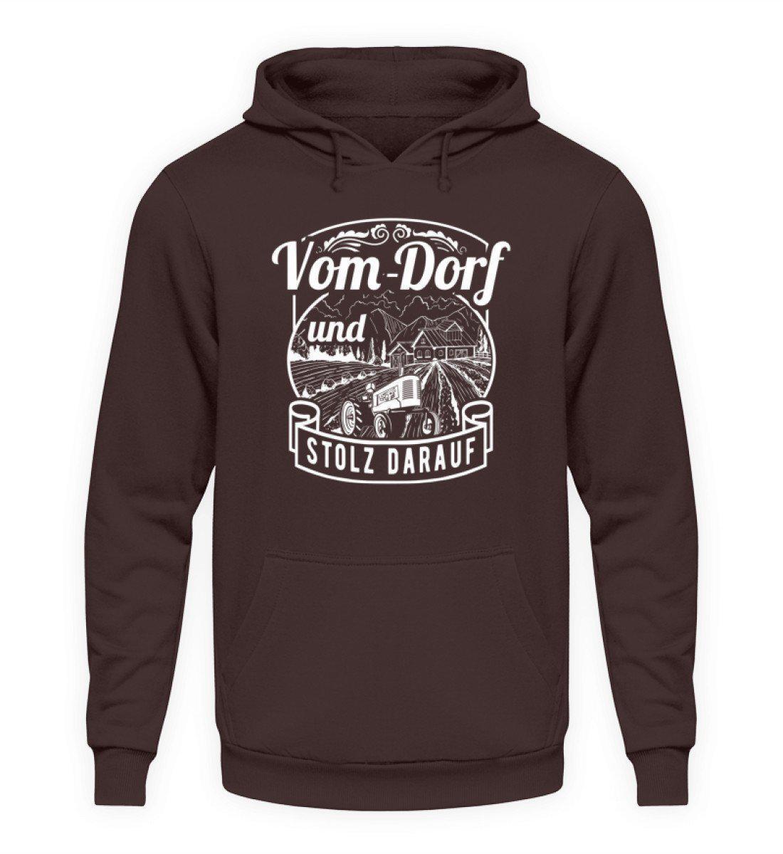 Vom Dorf und stolz · Unisex Kapuzenpullover Hoodie-Unisex Hoodie-Hot Chocolate-L-Agrarstarz