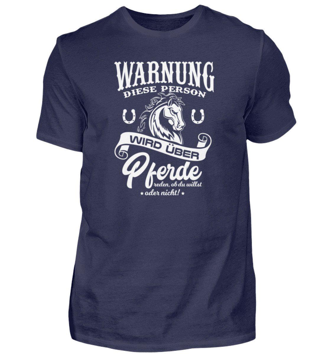 Warnung diese Person · Herren T-Shirt-Herren Basic T-Shirt-Navy-S-Agrarstarz