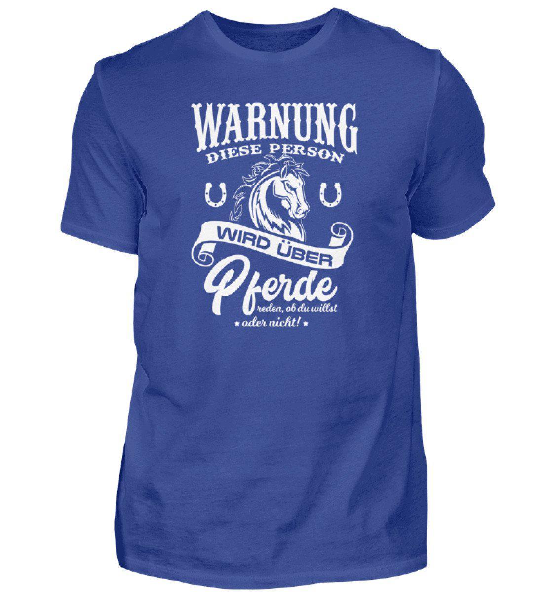 Warnung diese Person · Herren T-Shirt-Herren Basic T-Shirt-Royal Blue-S-Agrarstarz