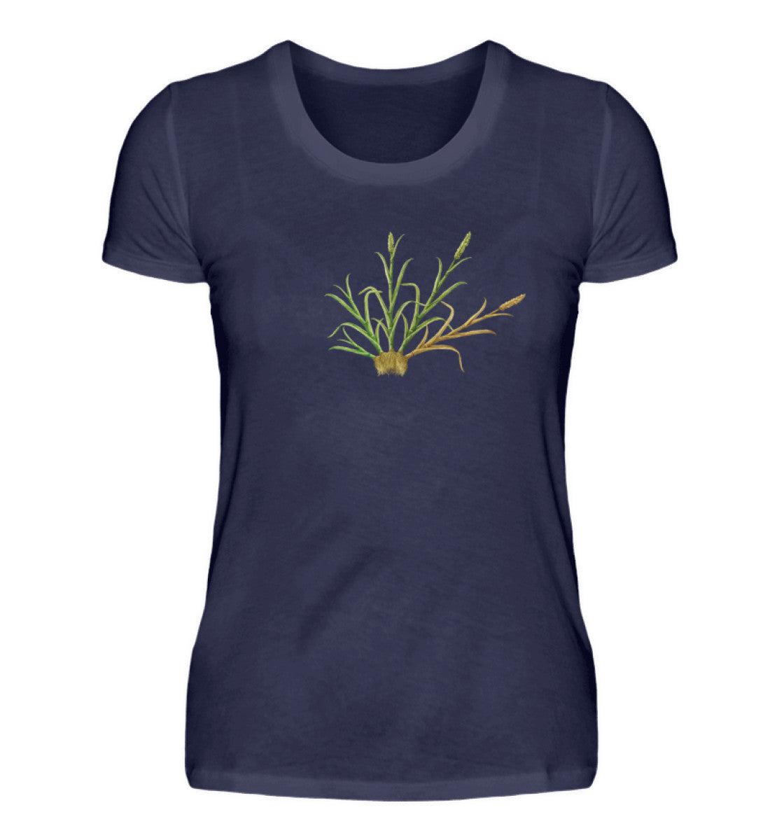 Weizen Lebenszyklus · Damen T-Shirt-Damen Basic T-Shirt-Navy-S-Agrarstarz