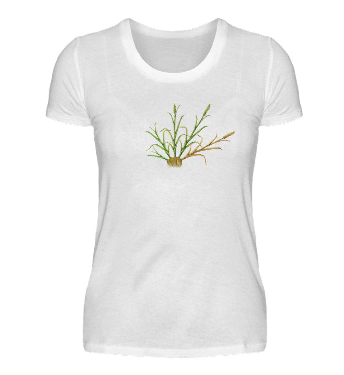 Weizen Lebenszyklus · Damen T-Shirt-Damen Basic T-Shirt-White-S-Agrarstarz