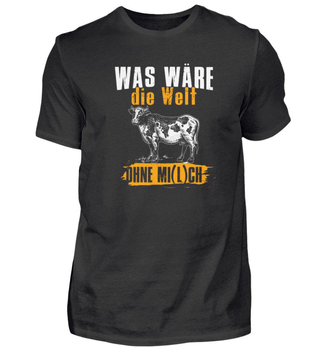 Welt ohne Kühe · Herren T-Shirt-Herren Basic T-Shirt-Black-S-Agrarstarz