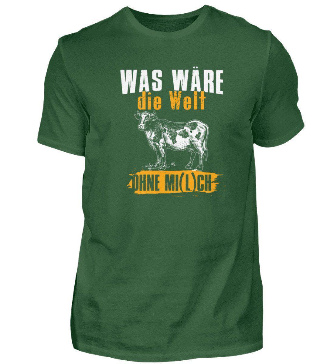 Welt ohne Kühe · Herren T-Shirt-Herren Basic T-Shirt-Bottle Green-S-Agrarstarz