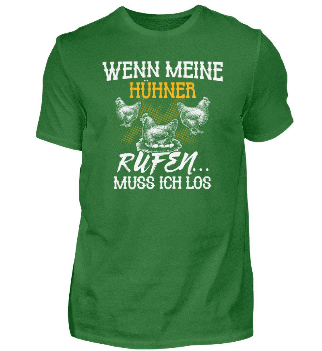 Wenn Hühner rufen · Herren T-Shirt-Herren Basic T-Shirt-Kelly Green-S-Agrarstarz