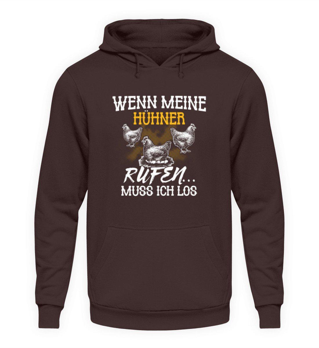 Wenn Hühner rufen · Unisex Kapuzenpullover Hoodie-Unisex Hoodie-Hot Chocolate-L-Agrarstarz