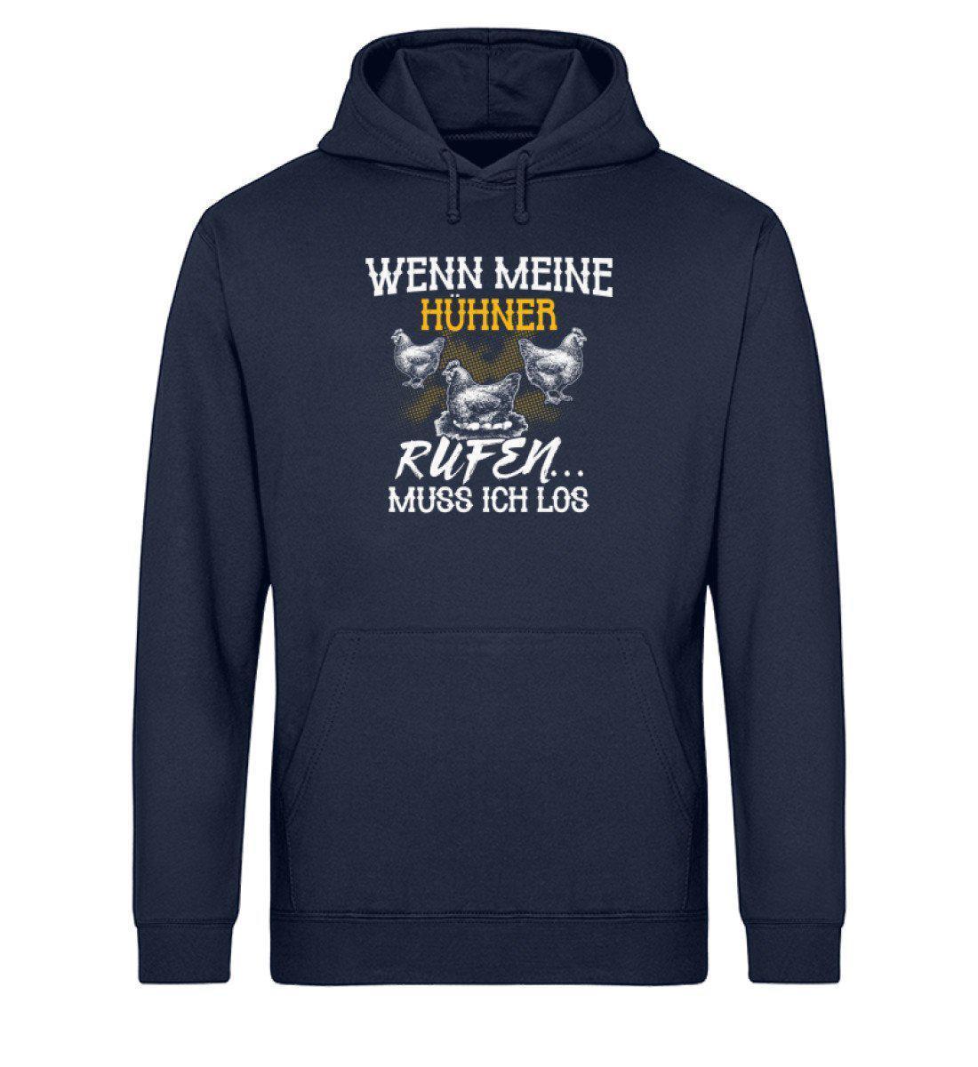 Wenn Hühner rufen · Unisex Organic Hoodie-Drummer Hoodie ST/ST-French Navy-XS-Agrarstarz