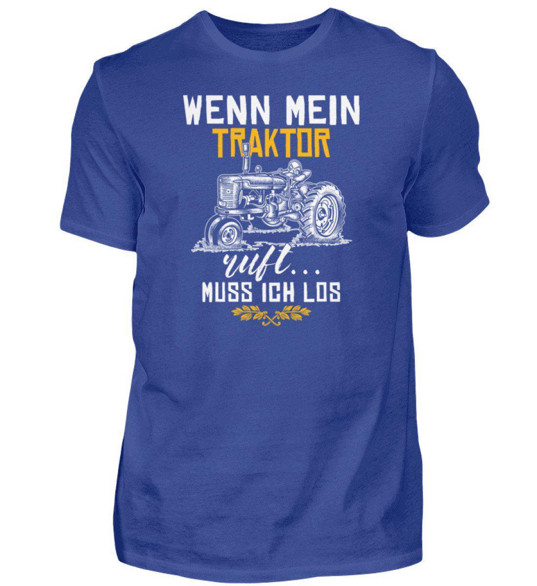 Wenn Traktor ruft · Herren T-Shirt-Herren Basic T-Shirt-Royal Blue-S-Agrarstarz
