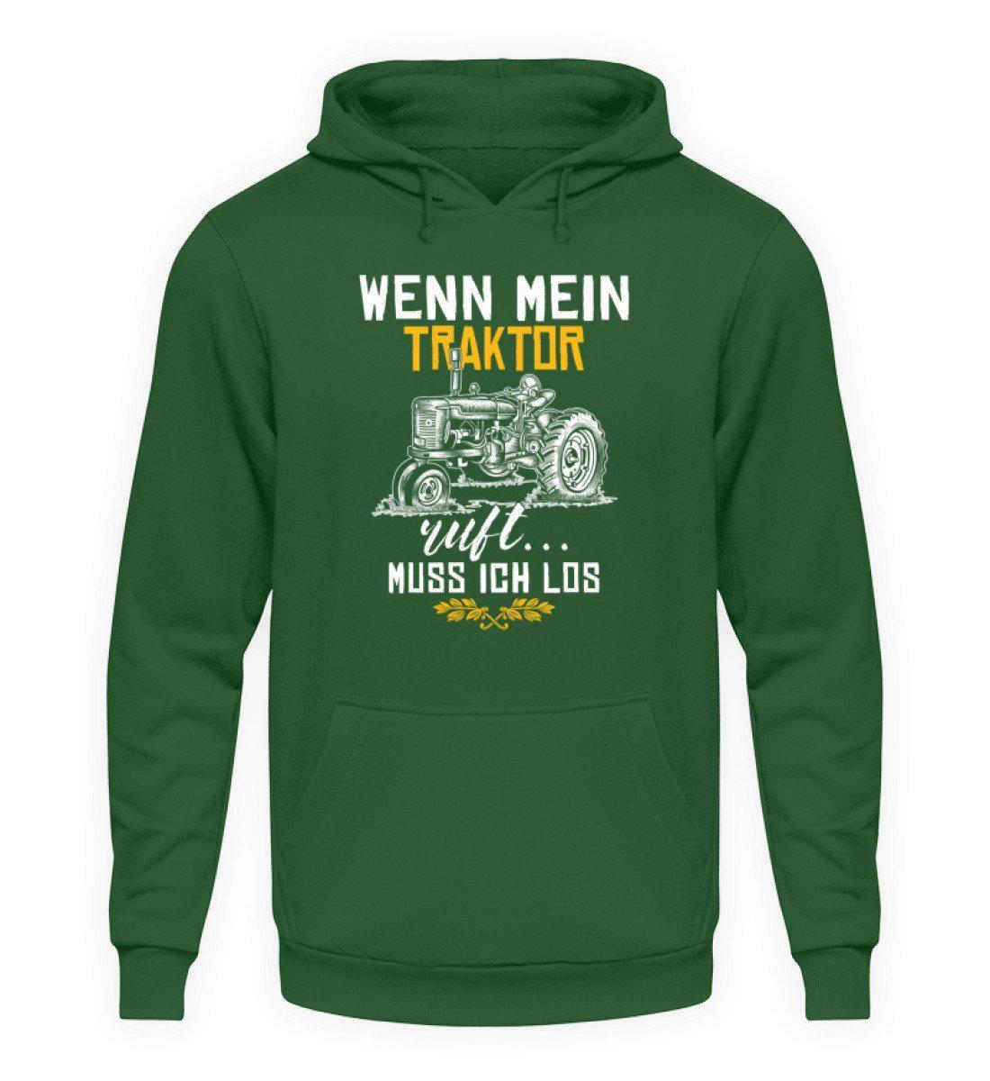 Wenn Traktor ruft · Unisex Kapuzenpullover Hoodie-Unisex Hoodie-Bottle Green-L-Agrarstarz