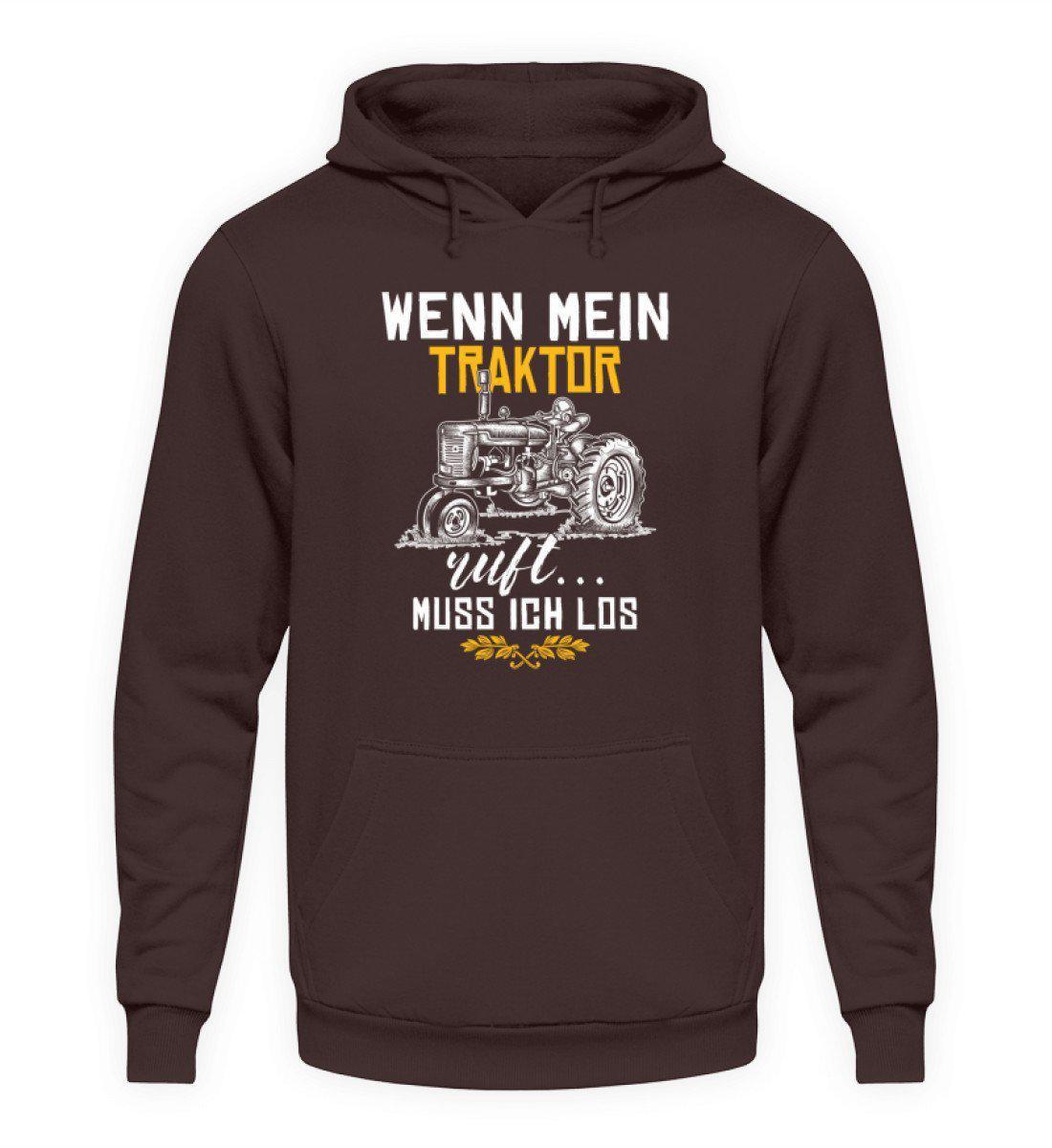Wenn Traktor ruft · Unisex Kapuzenpullover Hoodie-Unisex Hoodie-Hot Chocolate-L-Agrarstarz