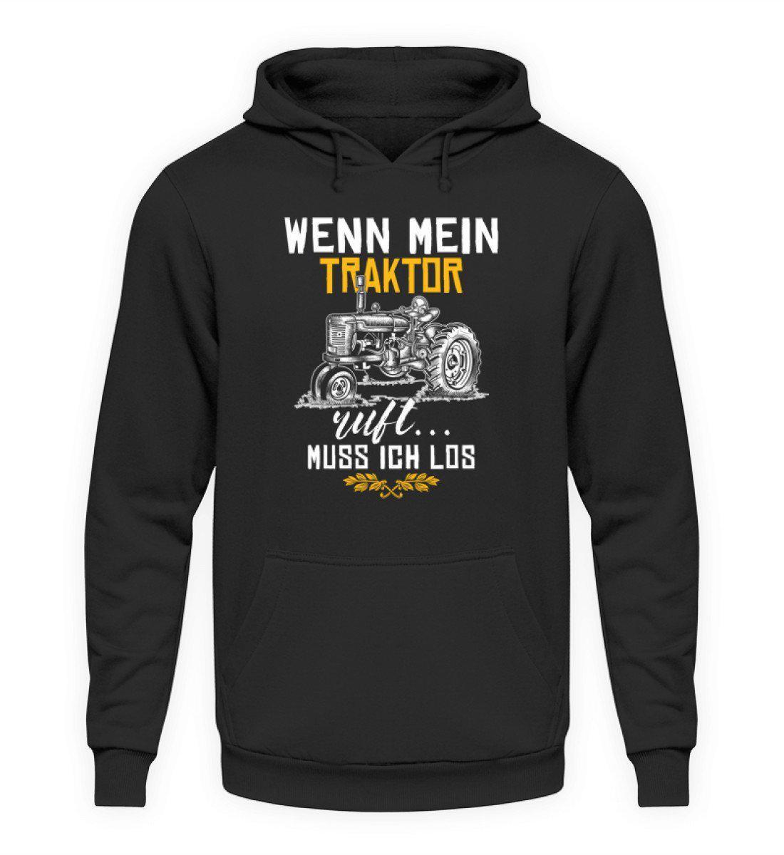 Wenn Traktor ruft · Unisex Kapuzenpullover Hoodie-Unisex Hoodie-Jet Black-L-Agrarstarz