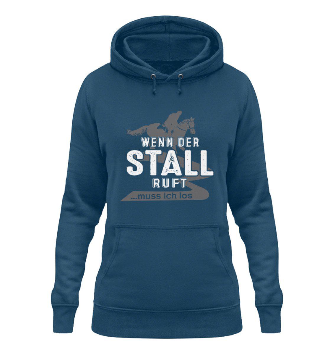 Wenn der Stall ruft · Damen Hoodie-Damen Hoodie-Airforce Blue-XS-Agrarstarz