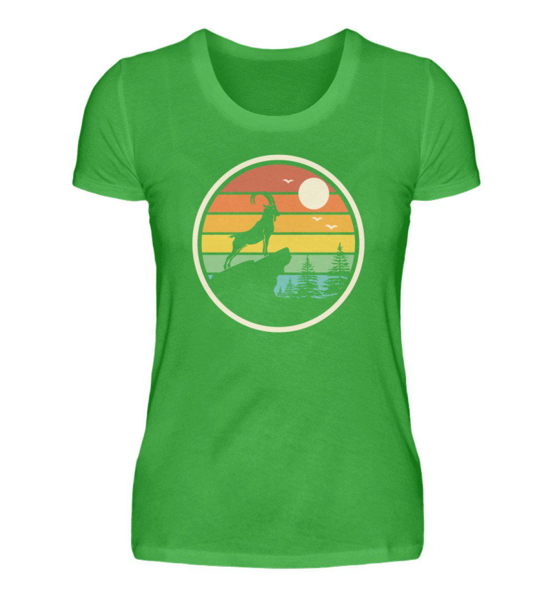 Ziege Retro · Damen T-Shirt-Damen Basic T-Shirt-Green Apple-S-Agrarstarz