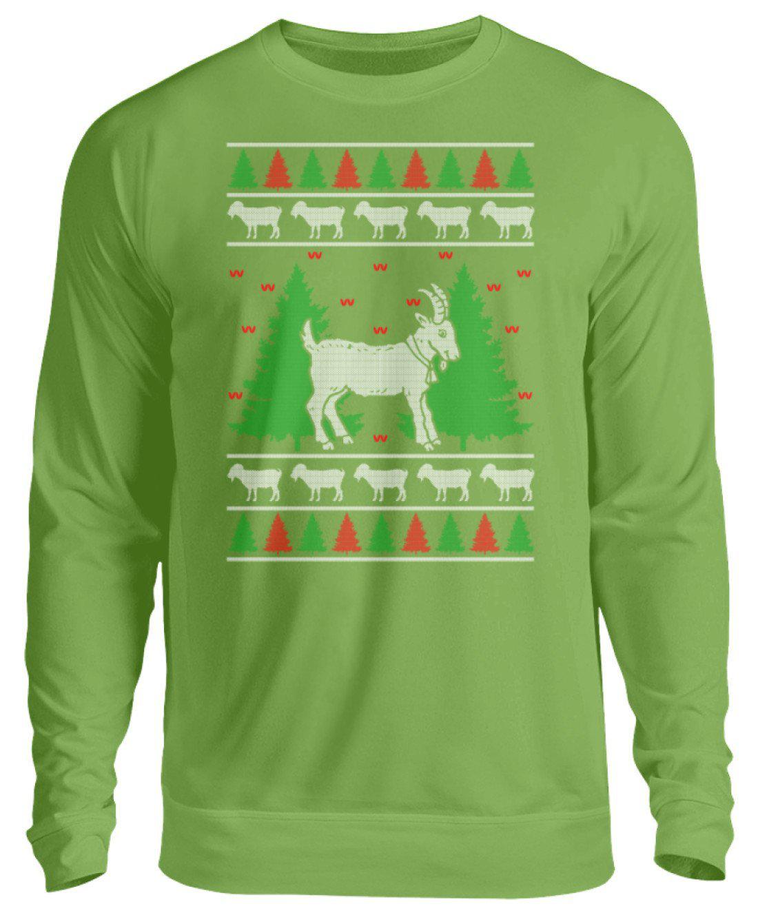 Ziegen 4 Ugly Christmas · Unisex Sweatshirt Pullover-Unisex Sweatshirt-LimeGreen-S-Agrarstarz