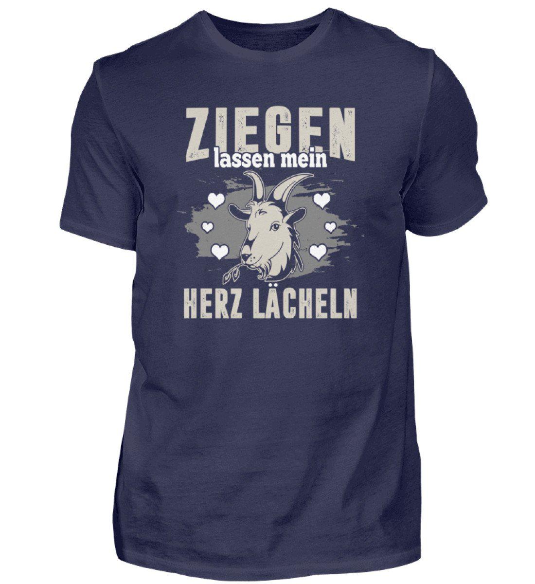 Ziegen Herz lächeln · Herren T-Shirt-Herren Basic T-Shirt-Navy-S-Agrarstarz