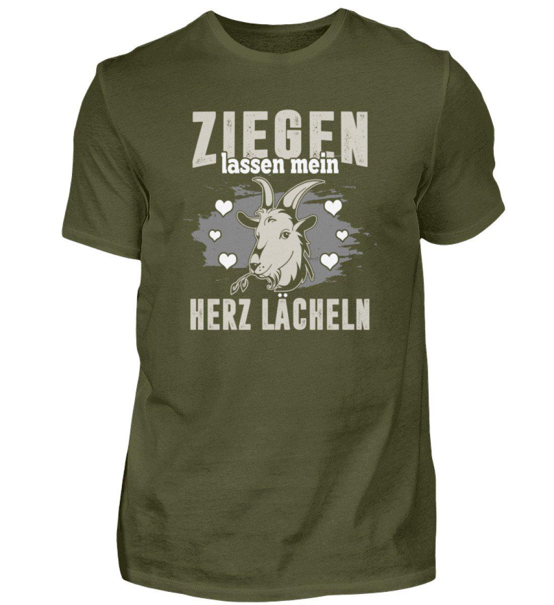 Ziegen Herz lächeln · Herren T-Shirt-Herren Basic T-Shirt-Urban Khaki-S-Agrarstarz