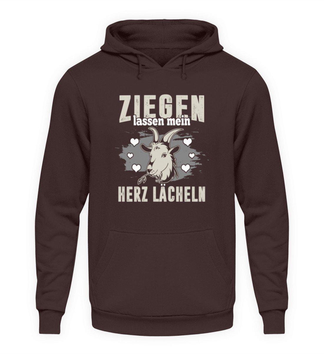 Ziegen Herz lächeln · Unisex Kapuzenpullover Hoodie-Unisex Hoodie-Hot Chocolate-L-Agrarstarz