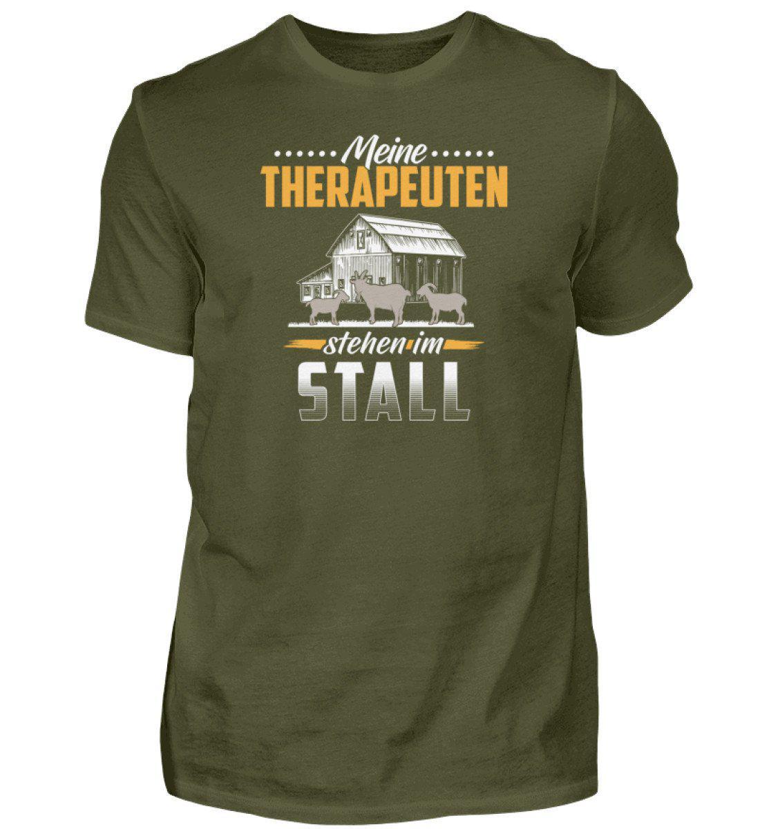Ziegen Therapeuten · Herren T-Shirt-Herren Basic T-Shirt-Urban Khaki-S-Agrarstarz