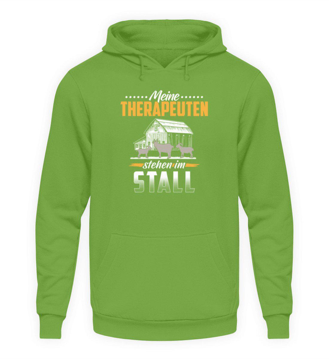 Ziegen Therapeuten · Unisex Kapuzenpullover Hoodie-Unisex Hoodie-LimeGreen-L-Agrarstarz