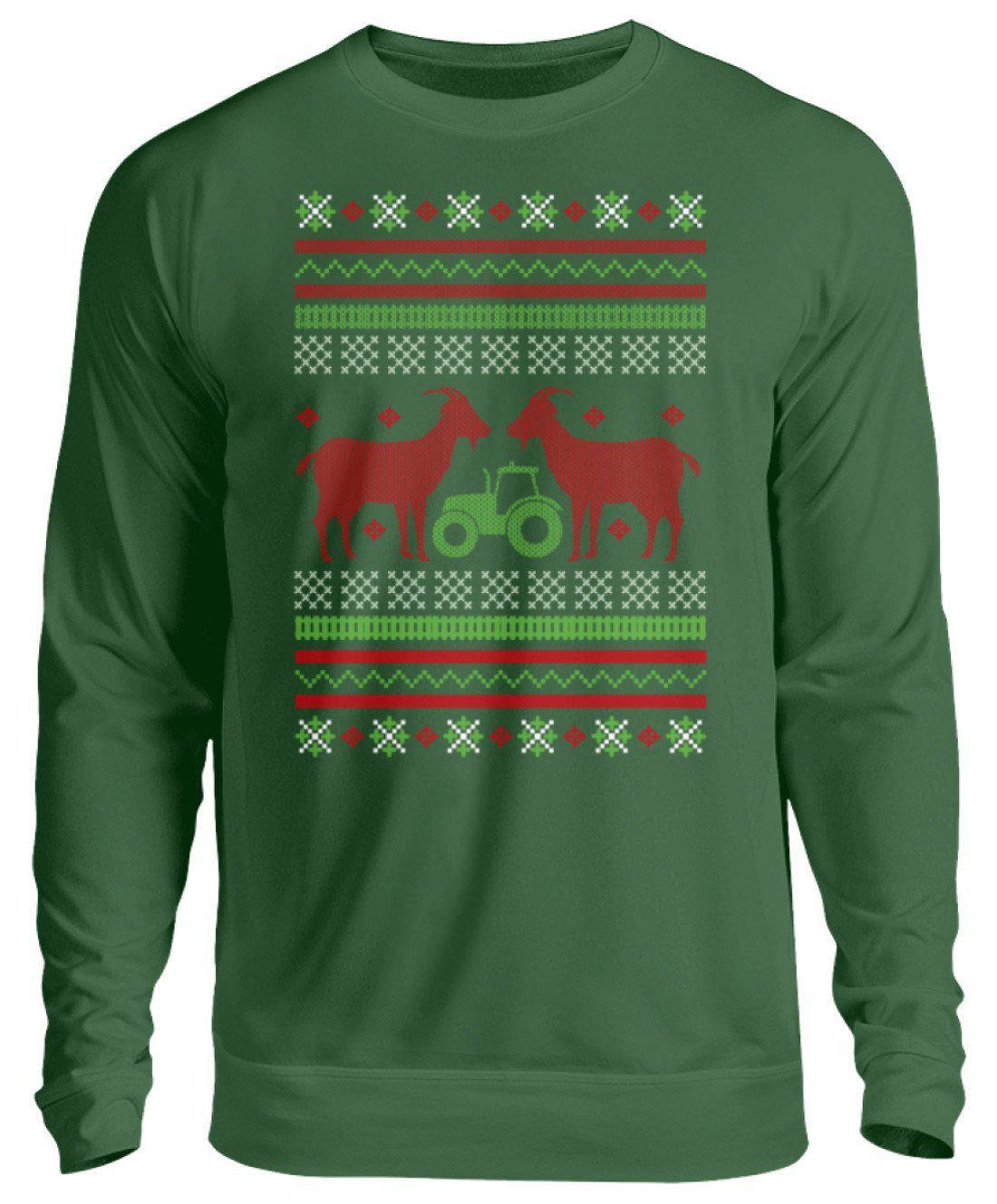Ziegen Ugly Christmas · Unisex Sweatshirt Pullover-Unisex Sweatshirt-Bottle Green-S-Agrarstarz