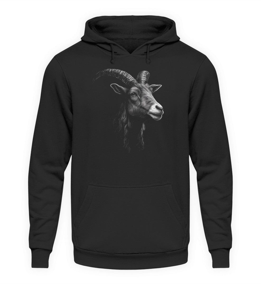 Ziegenbock · Unisex Kapuzenpullover Hoodie-Unisex Hoodie-Deep Black-XS-Agrarstarz